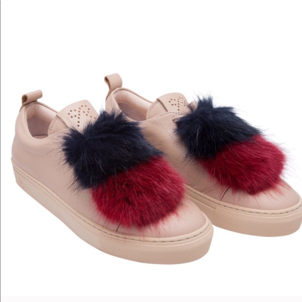 Josefinas Portugal faux fur Louise sneakers